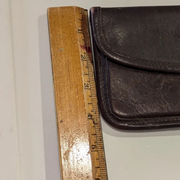 Coach Vintage Leather Clutch Rare Turnlock Goldtone Clasp 1980's - Picture 8 of 11